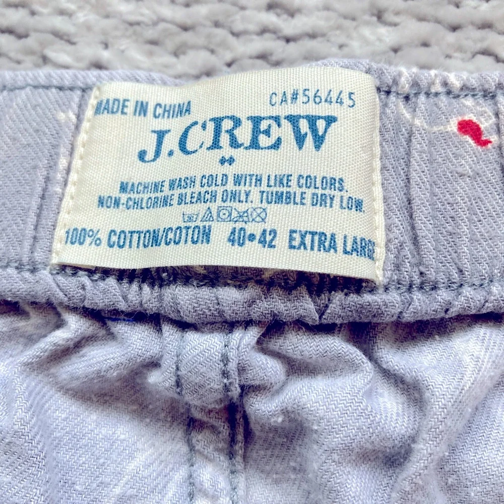 J. Crew Polar Bear Pajama Pants Cotton Flannel‎ Christmas Holiday Red Hats XL